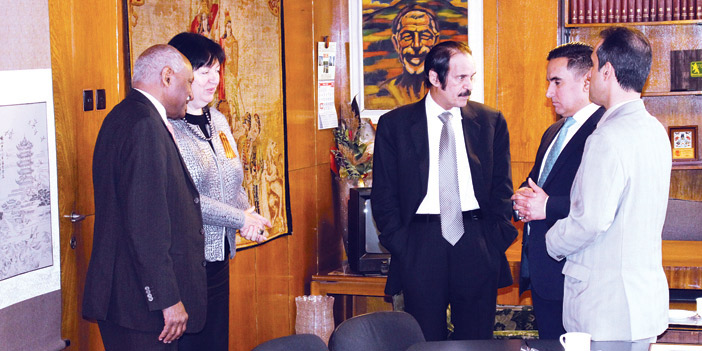  اللقاء الذي جمع رئيس التحرير مع رئيسة اتحاد الصحفيين في بلغاريا في مقر اتحاد الصحفيين