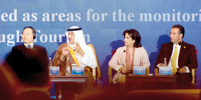  الأمير سلطان بن سلمان يتحدث في الجلسة الافتتاحية للمؤتمر الدولي للسياحة من أجل التنمية بالصين