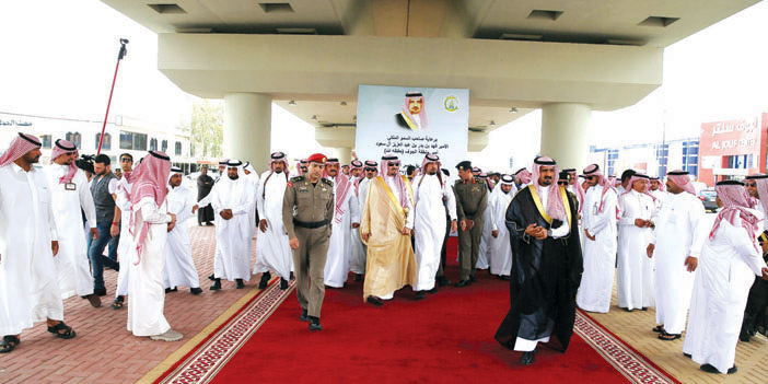  الأمير فهد بن بدر أثناء الافتتاح