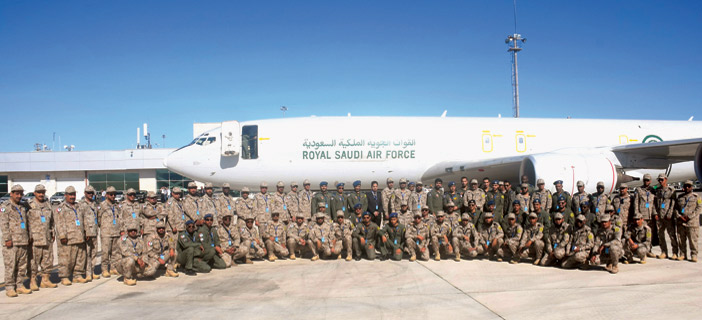  بعثة القوات الجوية السعودية المشاركة في التمرين