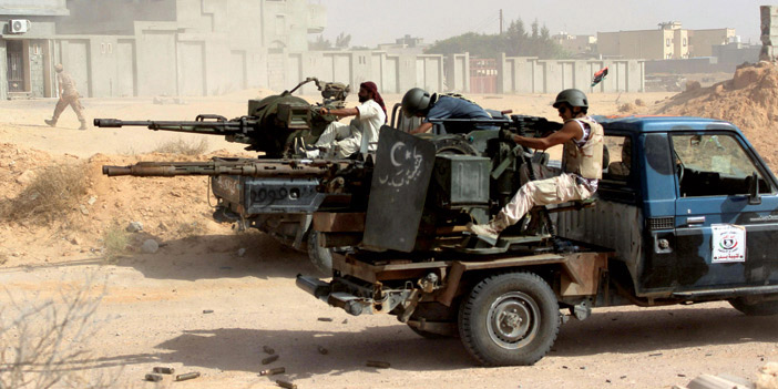    تواجد مقاتلي الجيش الليبي في سرت