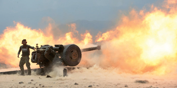  جندي من القوات الأفغانية أثناء خوض المعارك ضد داعش