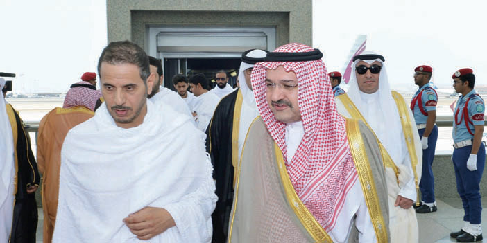   وصول الشيخ عبدالله آل ثاني إلى جدة