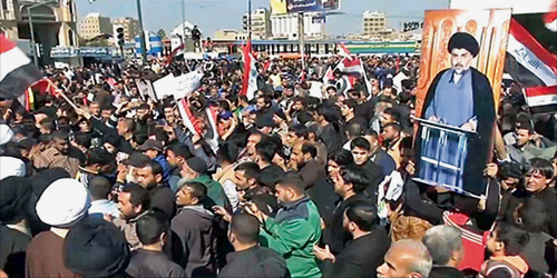  مظاهرات أتباع الصدر في بغداد