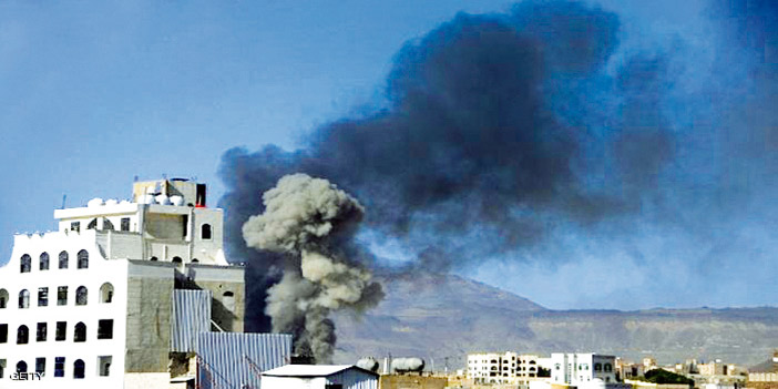  طيران التحالف يقصف مواقع للحوثين قرب صنعاء