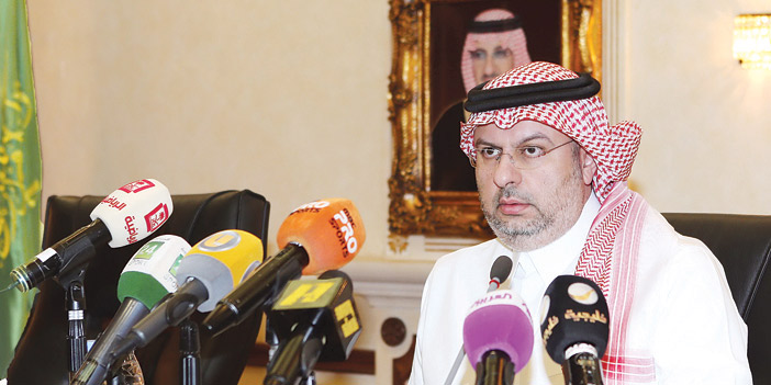  الأمير عبدالله بن مساعد خلال إعلان قرار التخصيص