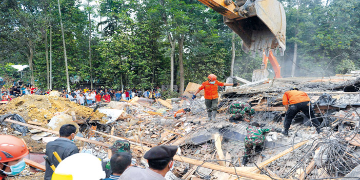  جانب من الدمار الذي خلفه زلزال ضرب إقليم أتشيه بإندونيسيا