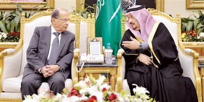 رئيس جمهورية لبنان يصل الرياض 