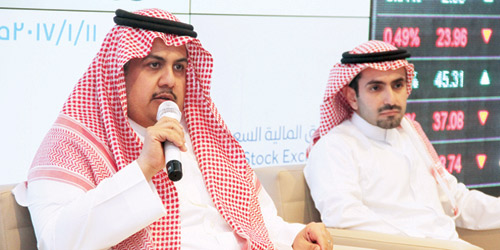  المهندس خالد الحصان خلال المؤتمر الصحفي