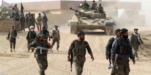 القوات العراقية تبدأ قصف مطار الموصل تمهيداً لاقتحامه 