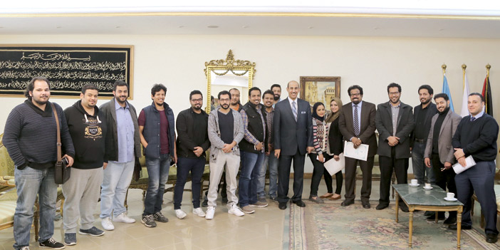 الدكتور النامي يلتقي الطلاب السعوديين الدارسين بالجامعة