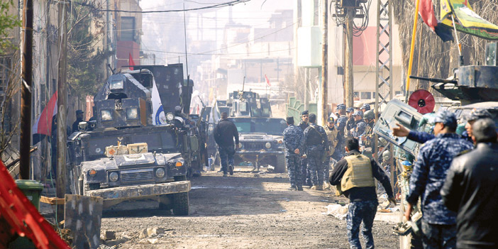  القوات العراقية تسيطر على الجهة الغربية من مدينة الموصل