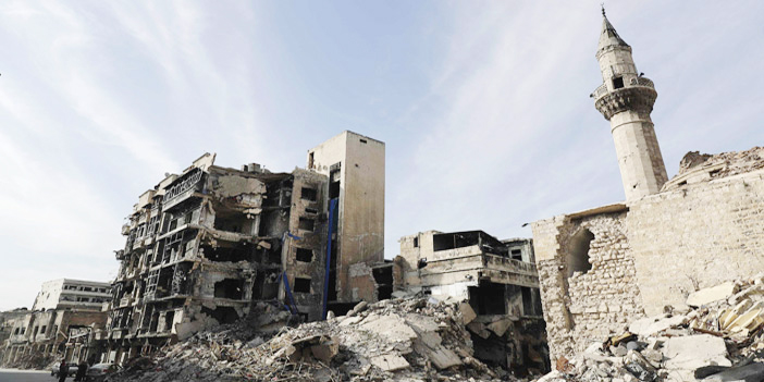  آثار ما خلفه طيران الأسد على حلب