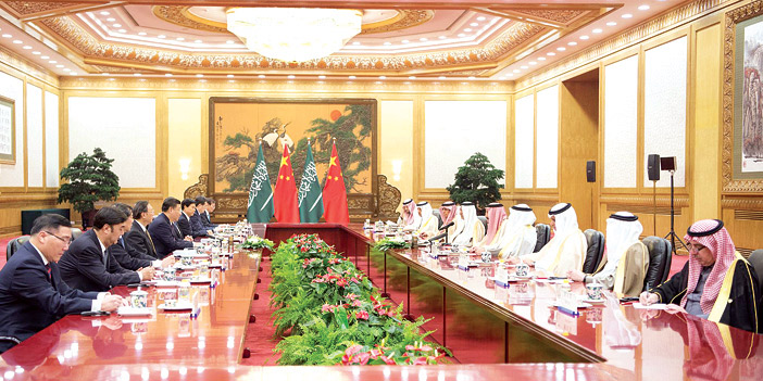  خادم الحرمين الشريفين ورئيس جمهورية الصين يعقدان جلسة مباحثات رسمية