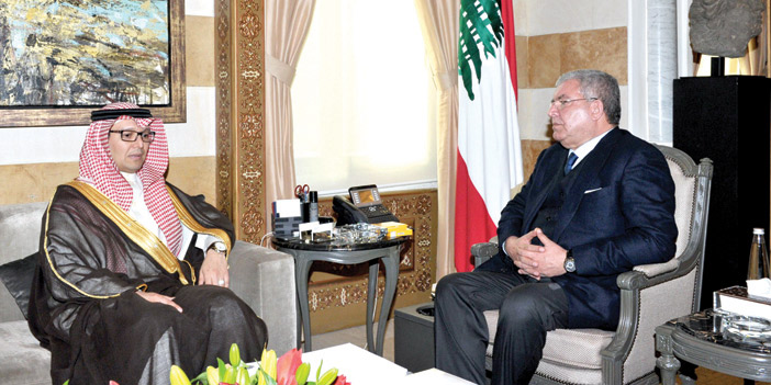 وزير الداخلية اللبناني يستقبل القائم بأعمال سفارة المملكة بالإنابة 