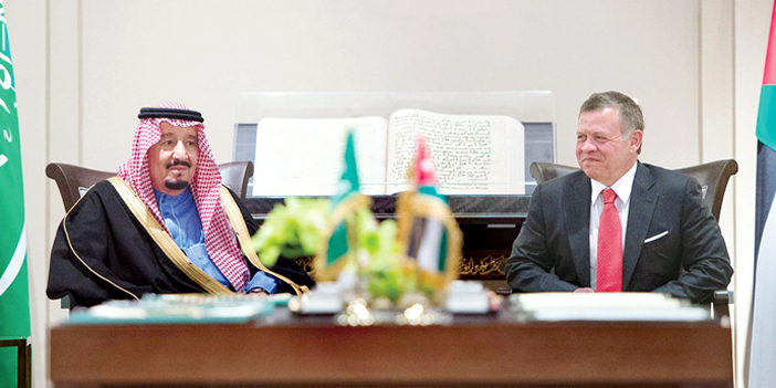  خادم الحرمين وملك الأردن يشهدان توقيع اتفاقيات ومذكرات تفاهم وبرامج تنفيذية وعقود