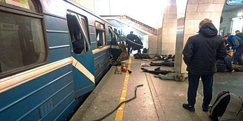  ارتفاع عدد قتلى انفجار سان بطرسبرج إلى 14 قتيلاً