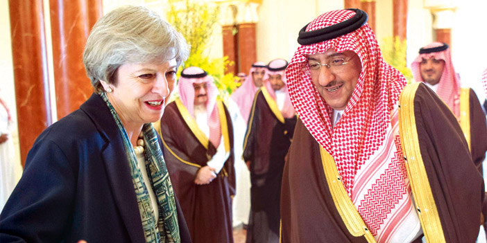 ولي العهد يبحث مع رئيسة وزراء بريطانيا مكافحة التطرف ومحاربة الإرهاب 