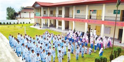 حملة خادم الحرمين الشريفين لإغاثة الشعب الباكستاني تنجز 40 مشروعًا تعليميًا 