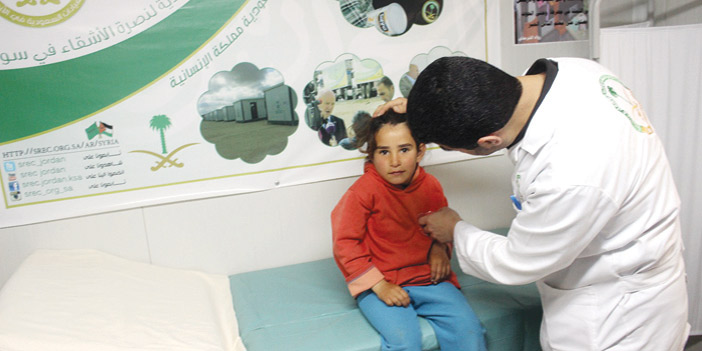 الحملة السعودية تعالج  2.963 حالة مرضية في مخيم الزعتري 