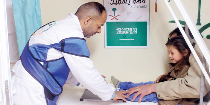 الحملة السعودية تتعامل مع 3.139 حالة مرضية في مخيم الزعتري 