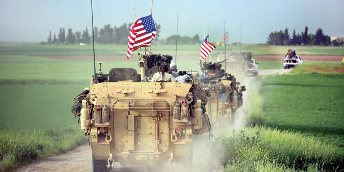  القوات الأمريكية مع المقاتلين الأكراد بالشمال السوري