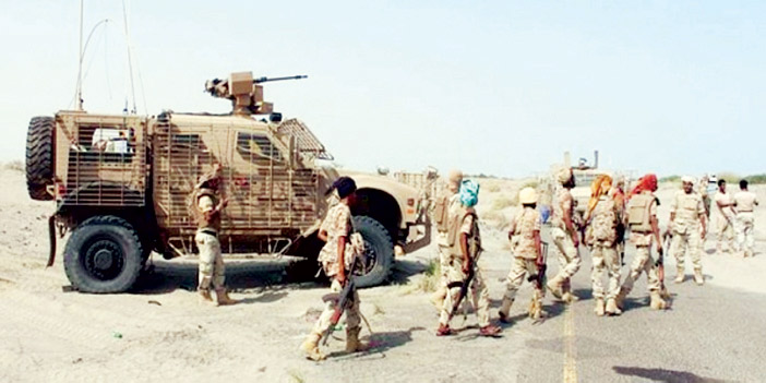  عناصر الجيش اليمني أثناء اشتباكها مع ميليشيا الحوثي
