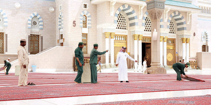  فرش ساحات المسجد النبوي