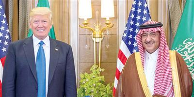 ولي العهد بحث مع الرئيس الأمريكي العلاقات الثنائية والتعاون في مكافحة الإرهاب 