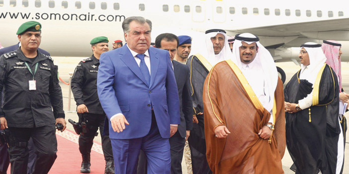  وصول رئيس طاجيكستان