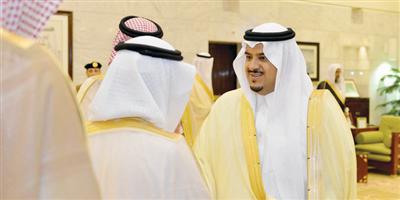 نائب أمير منطقة الرياض يستقبل المهنئين بشهر رمضان 