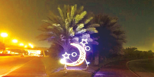  مجسمات تزين الطريق بمناسبة شهر رمضان