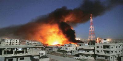 هجوم على قافلة مساعدات للهلال الأحمر السوري قرب دمشق 