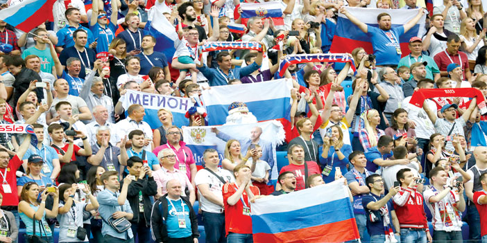  جماهير روسية في مباراة افتتاح كأس القارات  