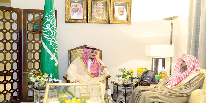  نائب أمير منطقة الجوف يستقبل الشيخ الجلال