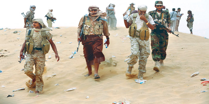 القوات اليمنية أثناء الاشتباك مع الحوثيين