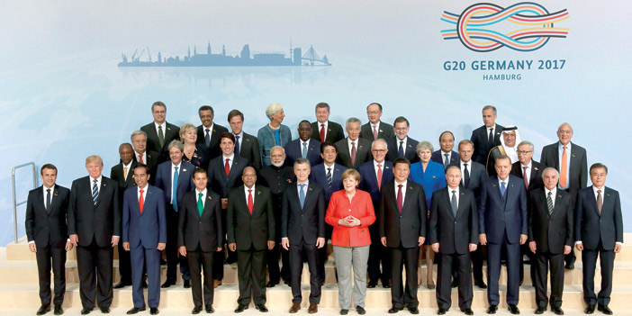  ممثلو دول قمة مجموعة العشرين المقامة في ألمانيا