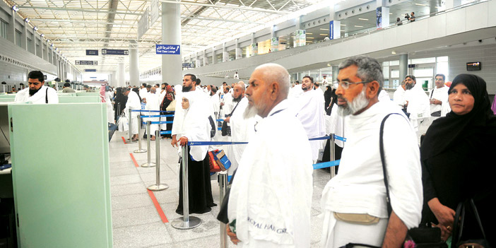  وصول أولى رحلات الحجاج لمطار الملك عبدالعزيز الدولي