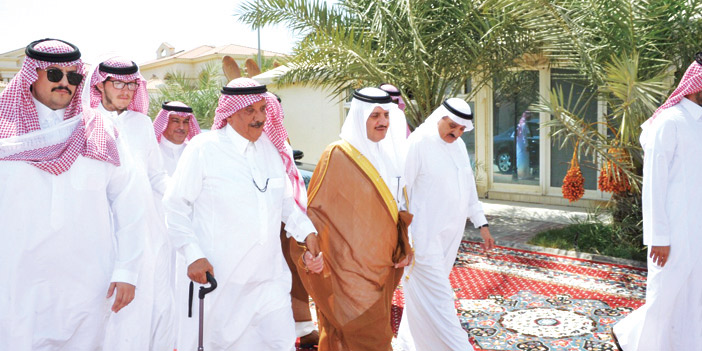  الشهيل خلال استقبال الأمير سعود بن نايف