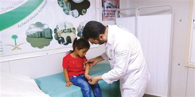 التخصصية السعودية تقدم الخدمة لـ(14254) حالة مرضية في مخيم الزعتري خلال شهر 