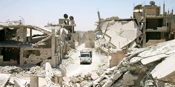  لايزال النظام يشن غارته على المدنيين ويدمر مبانيهم في شتى مدن سوريا