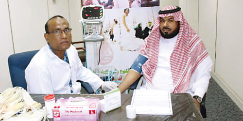  التبرع بالدم للمرابطين والحجاج