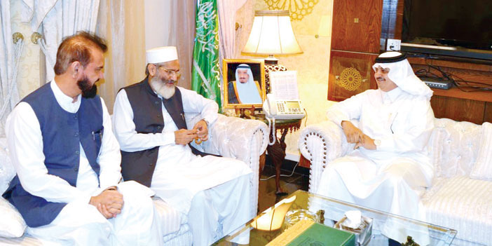 سفير المملكة لدى باكستان استقبل رئيس حزب الجماعة الإسلامية 