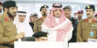 سمو وزير الداخلية تفقد مركز العمليات الأمنية الموحد بمنطقة مكة المكرمة 