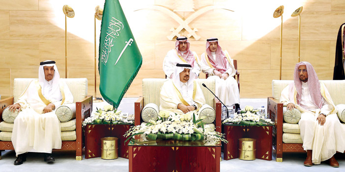 أمير منطقة الرياض يستقبل المهنئين بعيد الأضحى المبارك 