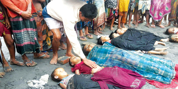  عددٌ من الأطفال غرقوا أثناء الهروب من ميانمار