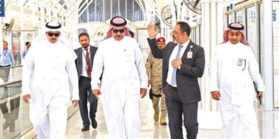 التميمي يتفقد تجهيزات مطار الأمير محمد بن عبدالعزيز بالمدينة المنورة 