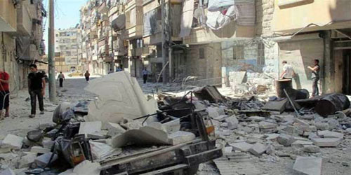 طائرات الأسد تقصف تجمعات الفلسطينيين في سوريا 