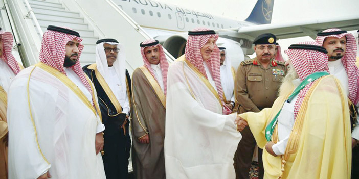  الأمير محمد بن ناصر لدى وصوله