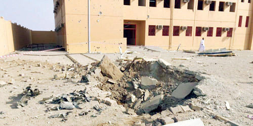 آثار التدمير (الحوثي) على مدرسة أطفال بصامطة